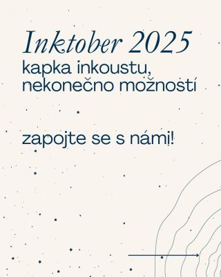 Každoroční říjnová výzva Inktober je tu! 🥳✨ V následujících 31 dnech můžete každý den tvořit podle celosvětového seznamu...